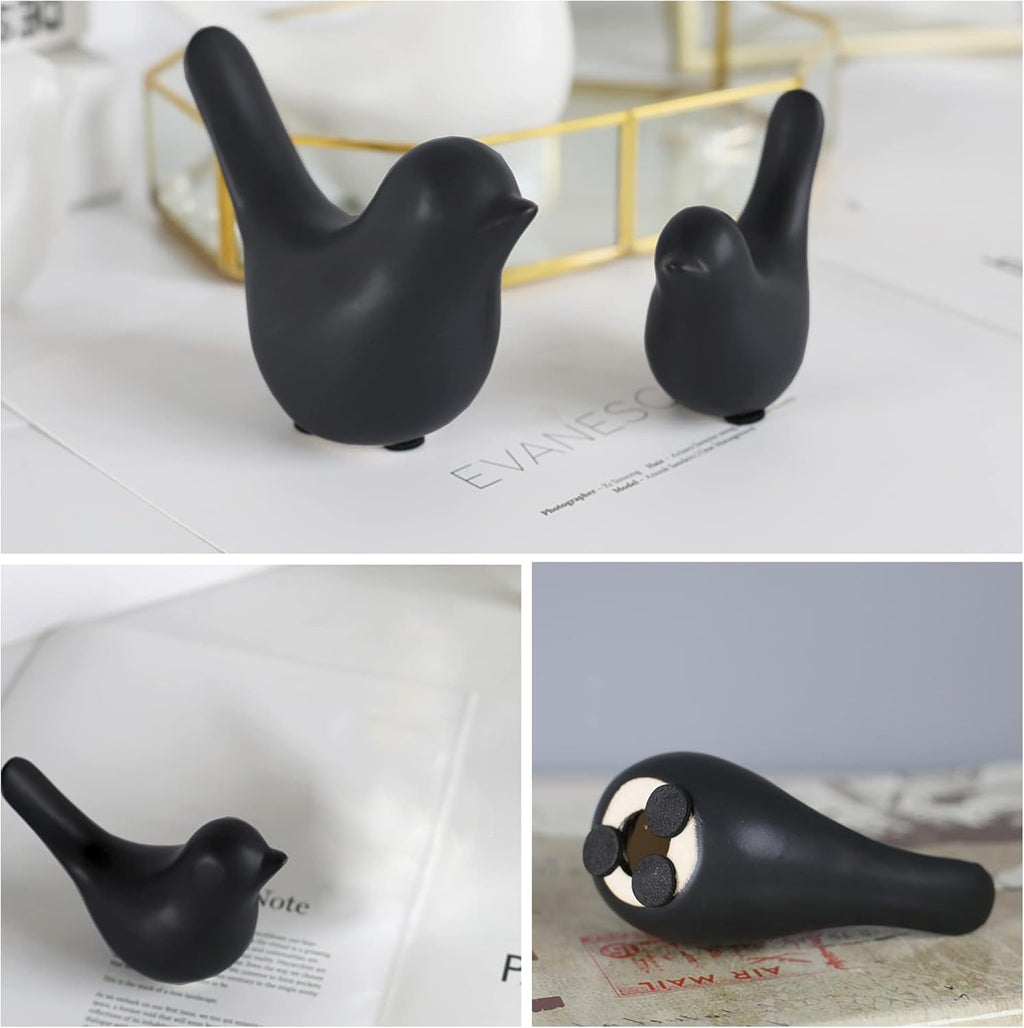 Small Birds Statues Gold Home Decor Modern Style Figurine Decorative Ornaments for Living Room, Bedroom, Office Desktop, Cabinets Extra Large-Golden