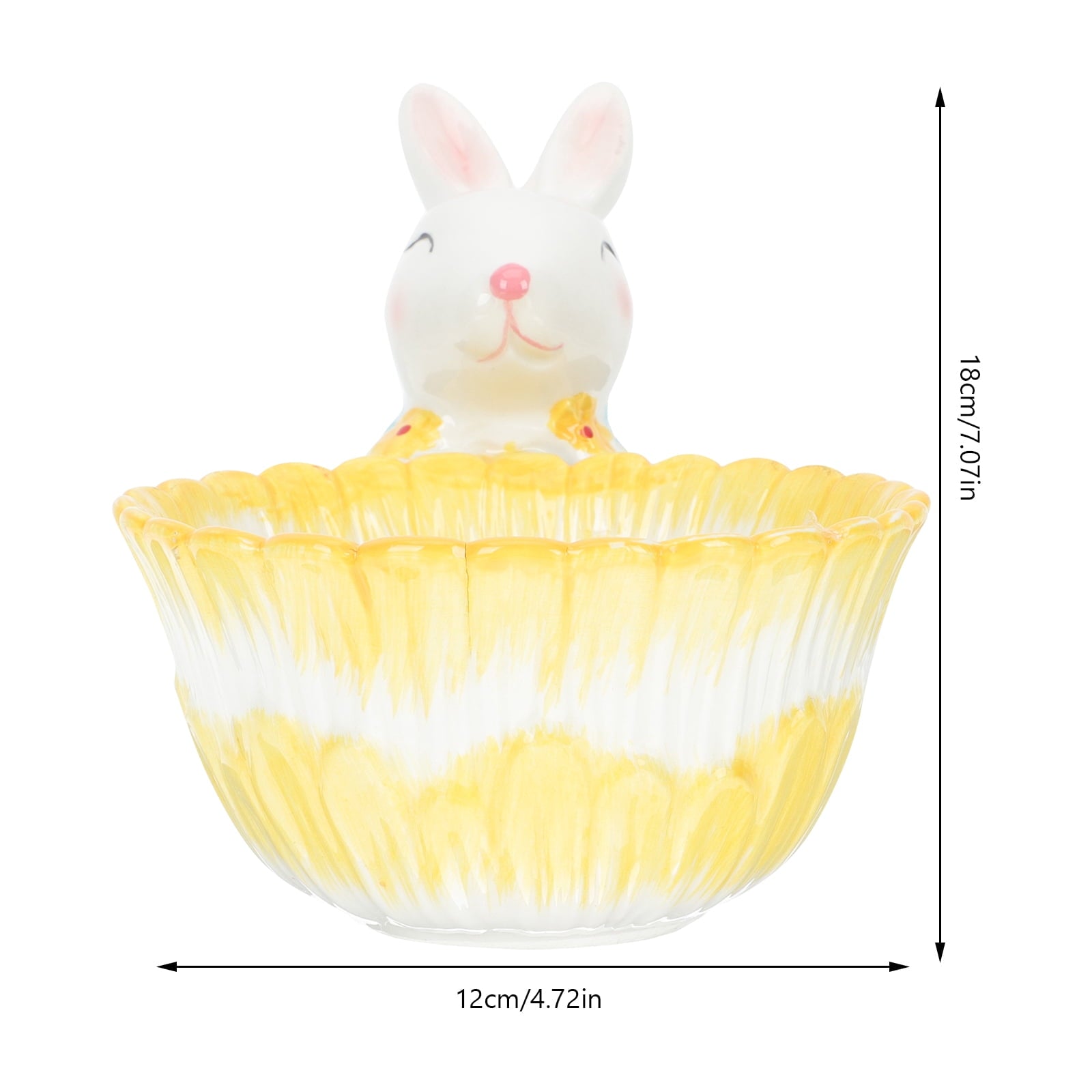 Ceramic Bunny Storage Bowl 2pcs Bunny Decoration and Storage Container