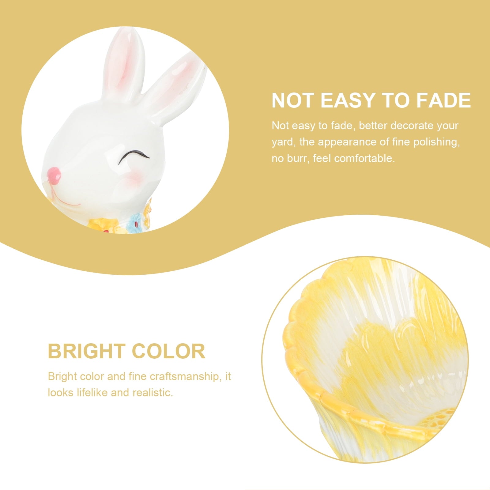 Ceramic Bunny Storage Bowl 2pcs Bunny Decoration and Storage Container