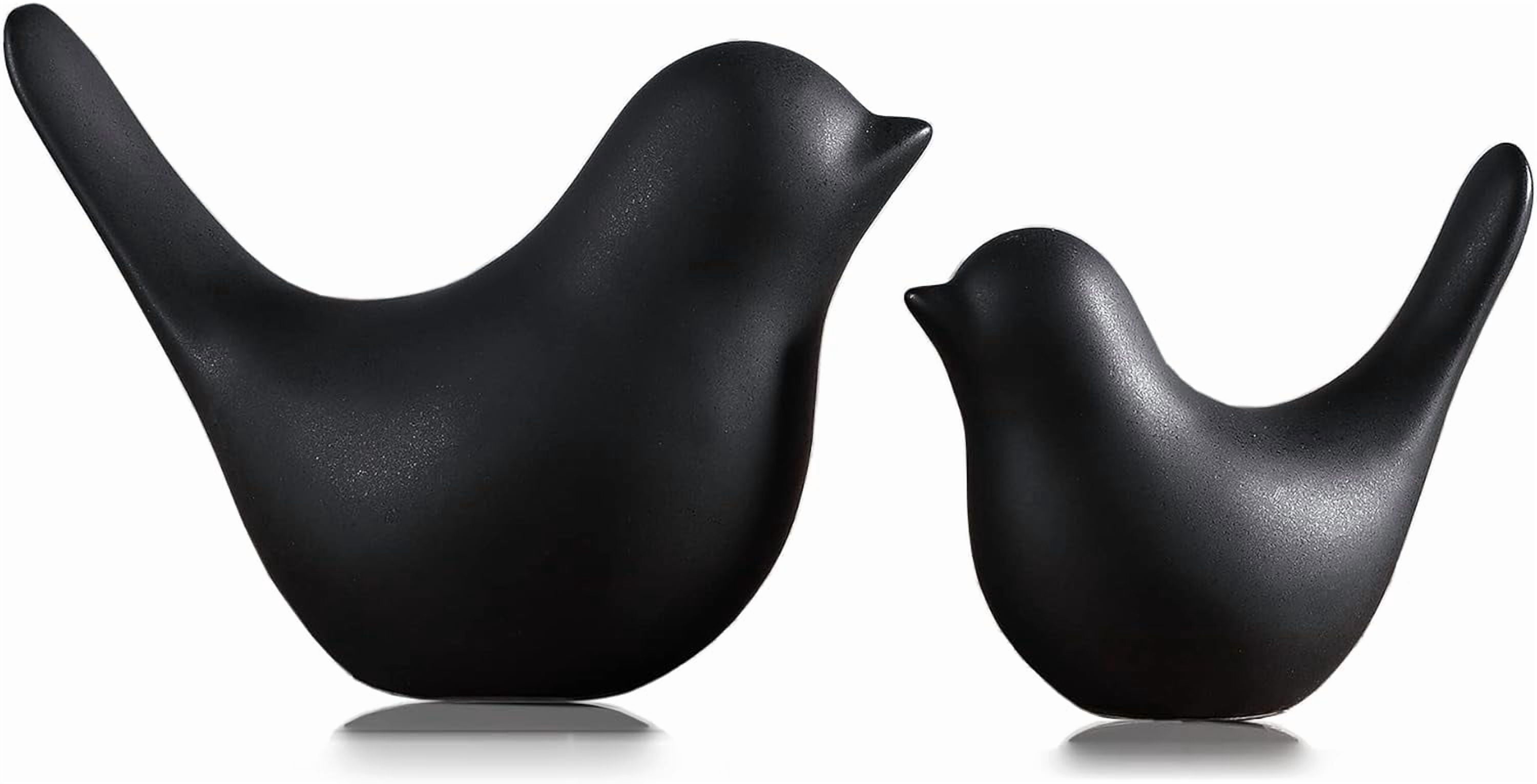 Small Birds Statues Gold Home Decor Modern Style Figurine Decorative Ornaments for Living Room, Bedroom, Office Desktop, Cabinets Extra Large-Golden