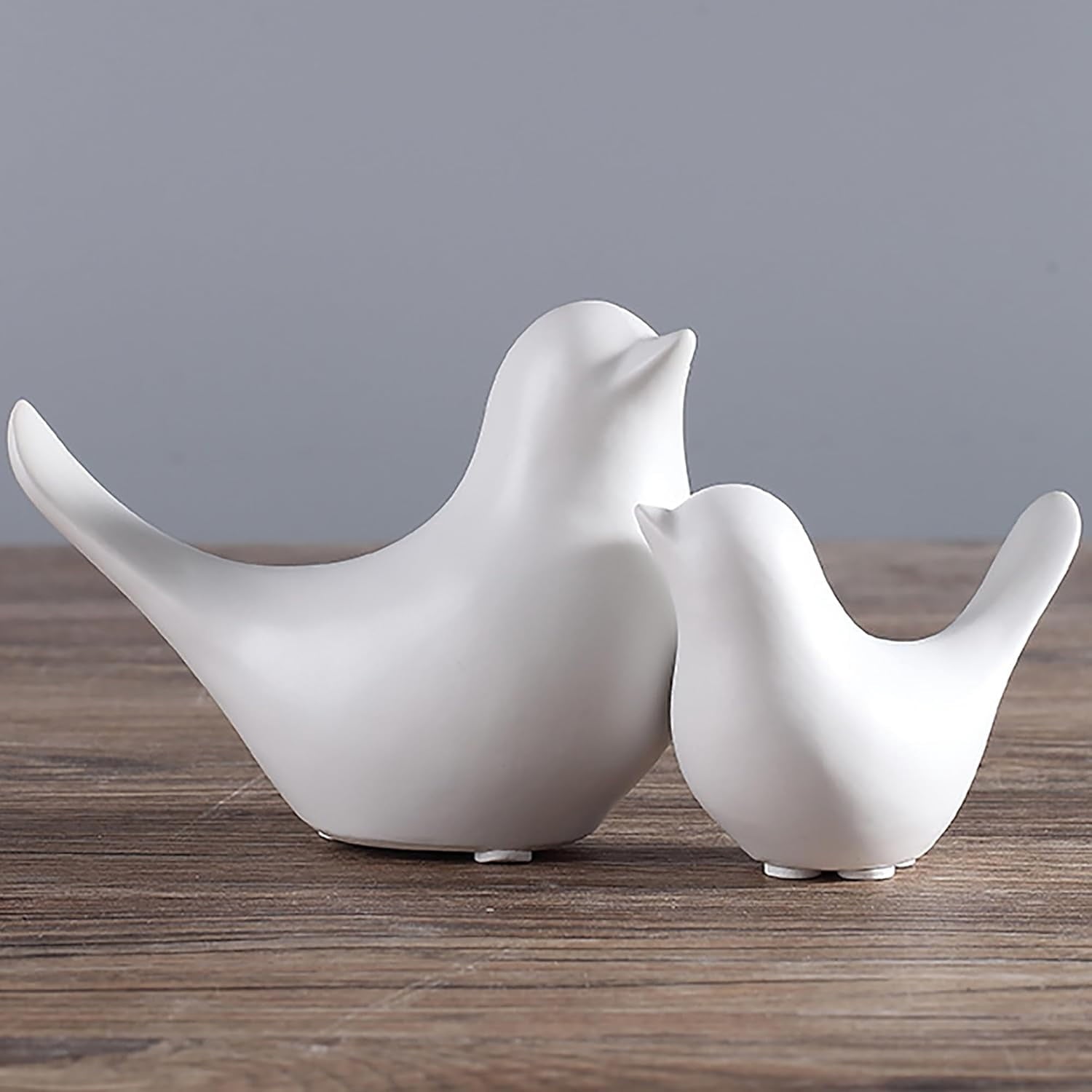 Small Birds Statues Gold Home Decor Modern Style Figurine Decorative Ornaments for Living Room, Bedroom, Office Desktop, Cabinets Extra Large-Golden